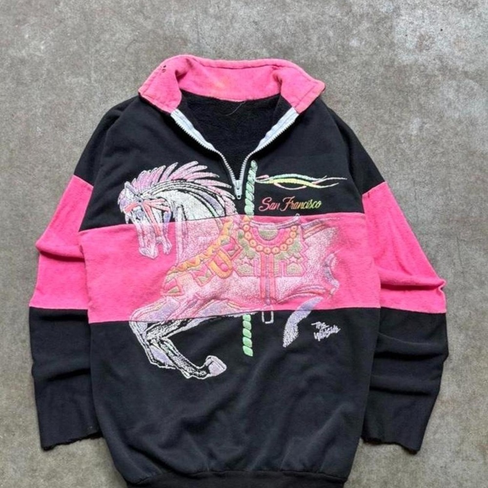 Vintage 80s San Francisco the west side bar henley sweatshirt  Men's size small
